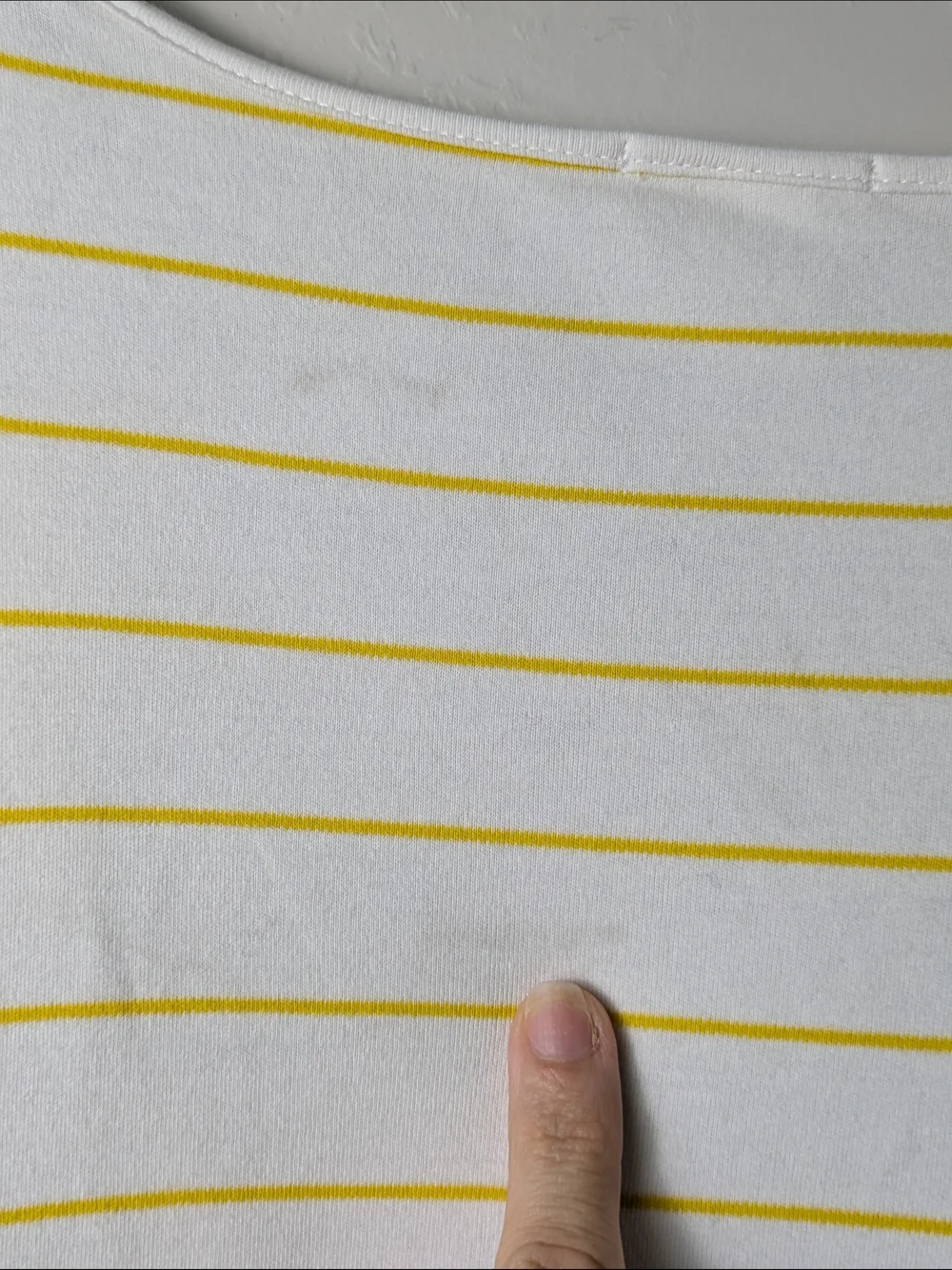 LAKE Sleeveless Striped Nightshirt - White with Yellow Stripes